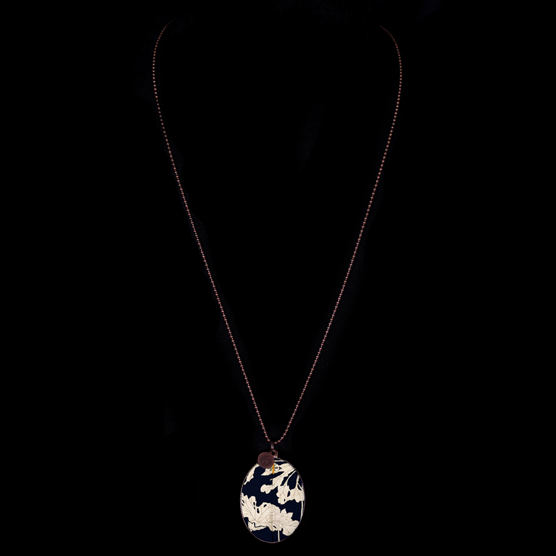 CATENE | Sacro e Profano | Collana  con Medaglione Fiore Japan con tocco oro