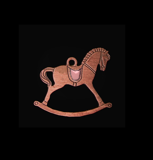 CIONDOLI | | Cavallo a dondolo rosa