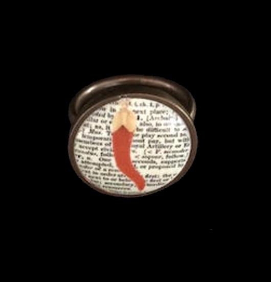 ANELLI | Fortuna | Anello regolabile con porcellana 