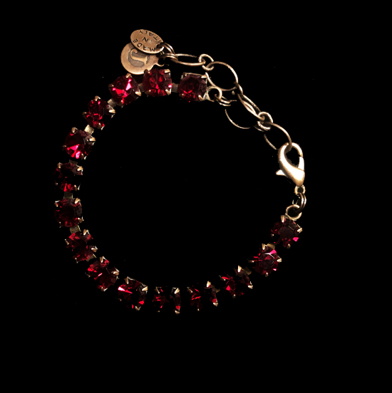 BRACCIALI | Natale | Bracciale natalizio cristalli rosso