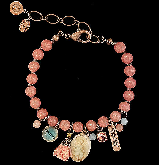 BRACCIALI | Sacro e Profano | Bracciale in giada rosa 