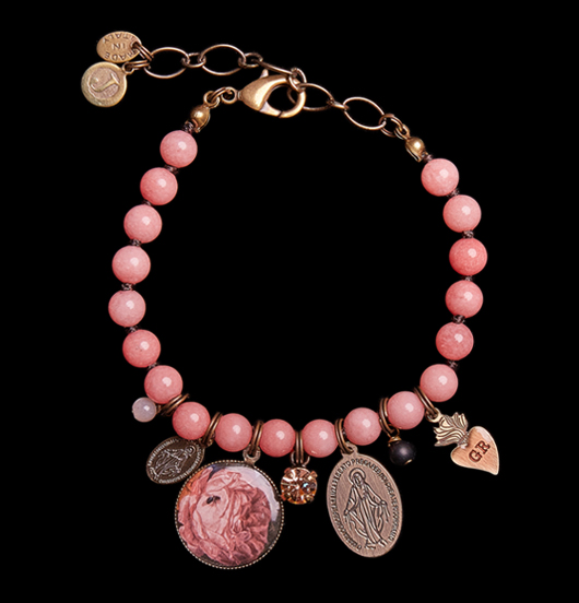BRACCIALI | Sacro e Profano | Bracciale  in giada rosa