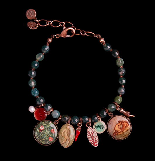 BRACCIALI | Sacro e Profano | Bracciali con porcellane e ciondoli portafortuna 