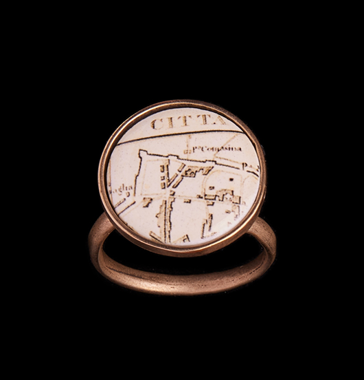 ANELLI | Fantasia  | Anello regolabile con porcellana 
