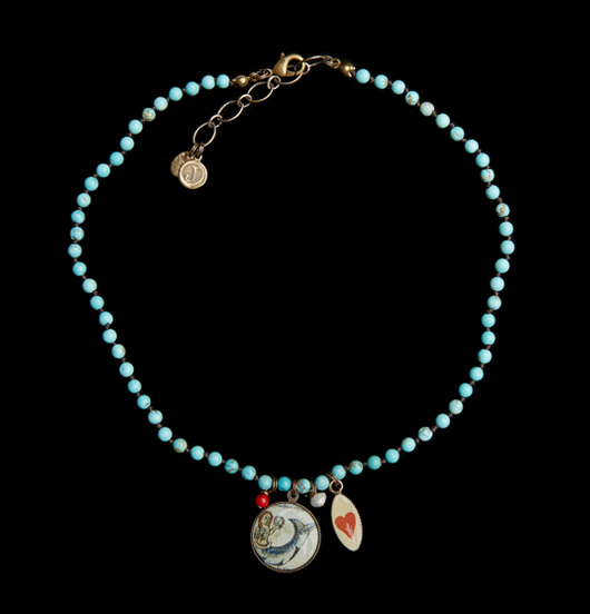 GIROCOLLO | Mare | Girocollo Howlite turchese 