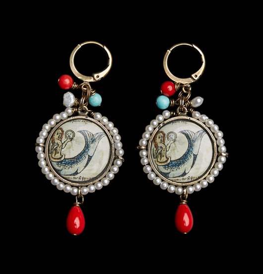 ORECCHINI | Mare | Orecchini porcellana 