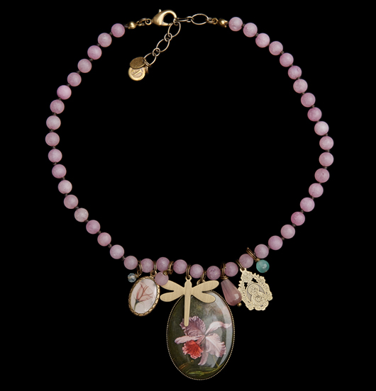 GIROCOLLO | Natura  | Girocollo giada rosa 