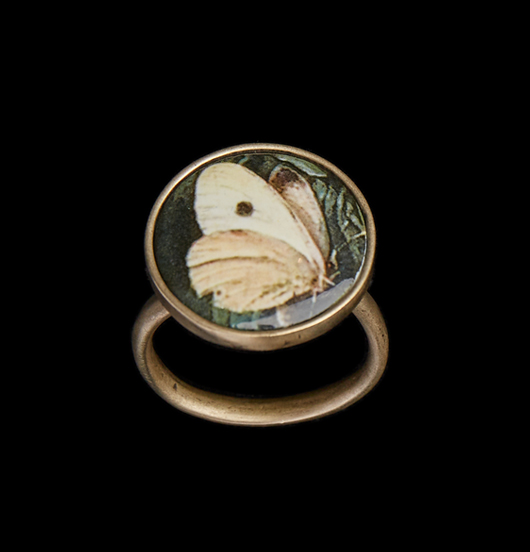 ANELLI | Natura | Anello regolabile con porcellana 