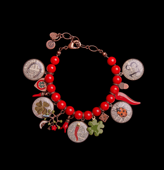 BRACCIALI | Fortuna  | Bracciale corallo bamboo