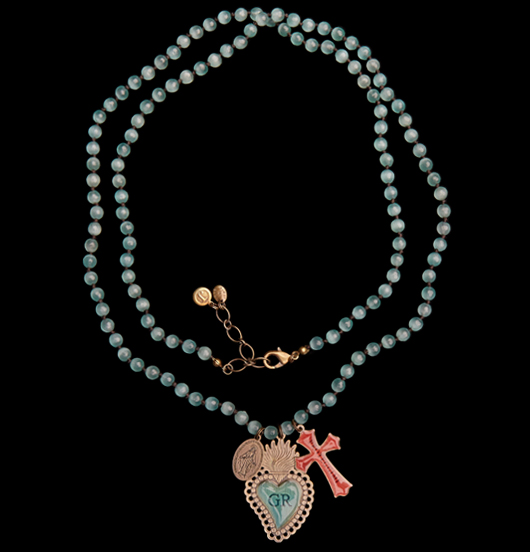 COLLANE | Sacro e Profano | Collana giada celeste 