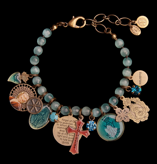 BRACCIALI | Sacro e Profano | Bracciale giada gceleste 
