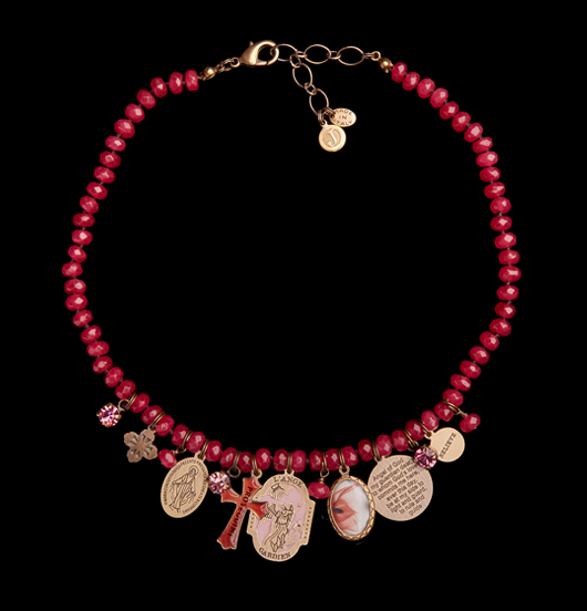 GIROCOLLO | Sacro e Profano | Girocollo quarzo fucsia 