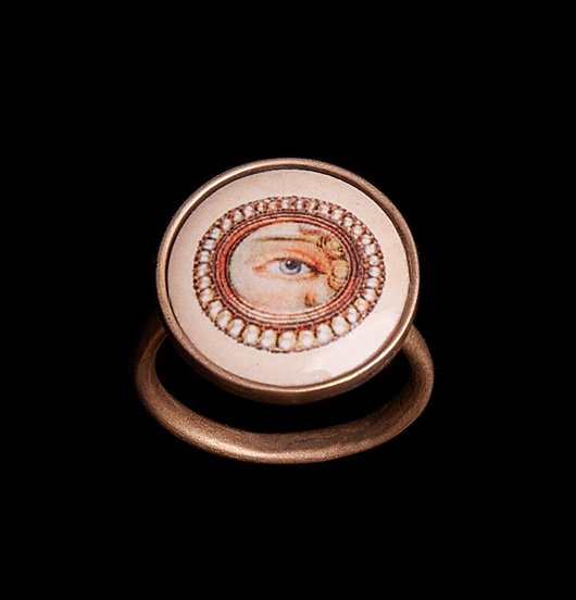 ANELLI | Sacro e Profano | Anello regolabile con porcellana 