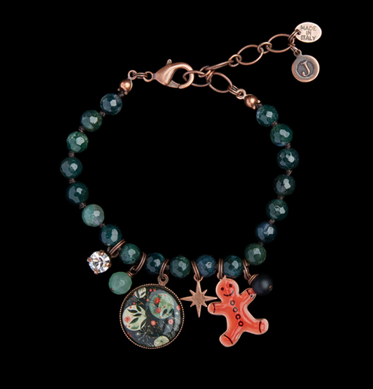 BRACCIALI | Natale  | Bracciale agata muschiata 