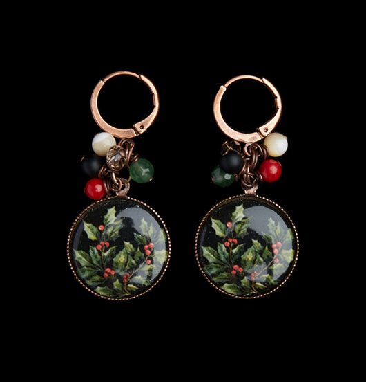ORECCHINI | Natale  | Orecchini con porcellana   