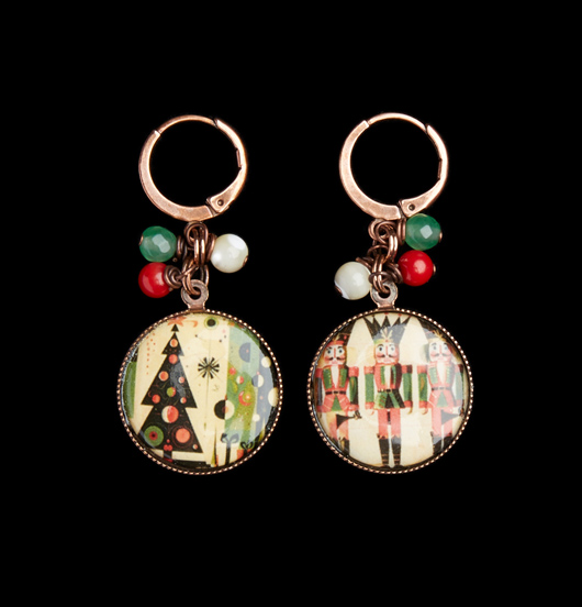 ORECCHINI | Natale  | Orecchini con porcellana   