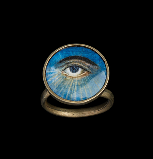 ANELLI | Sacro e Profano | Anello regolabile con porcellana 