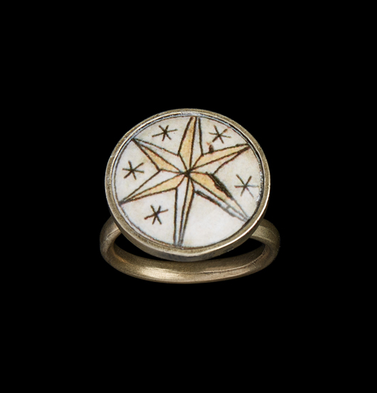 ANELLI | Sacro e Profano | Anello regolabile con porcellana 