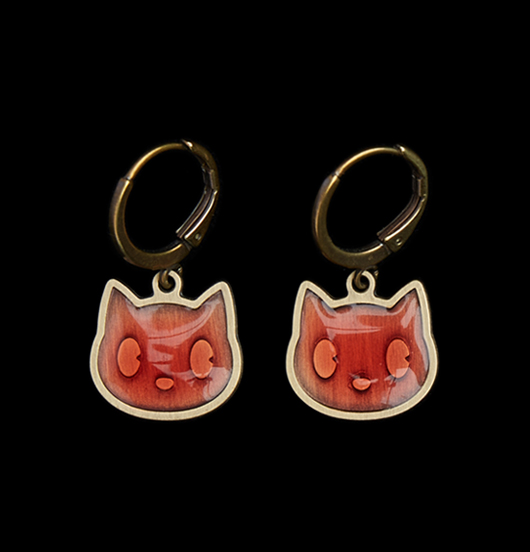 ORECCHINI | Natura  | Orecchini GATTO ROSSO