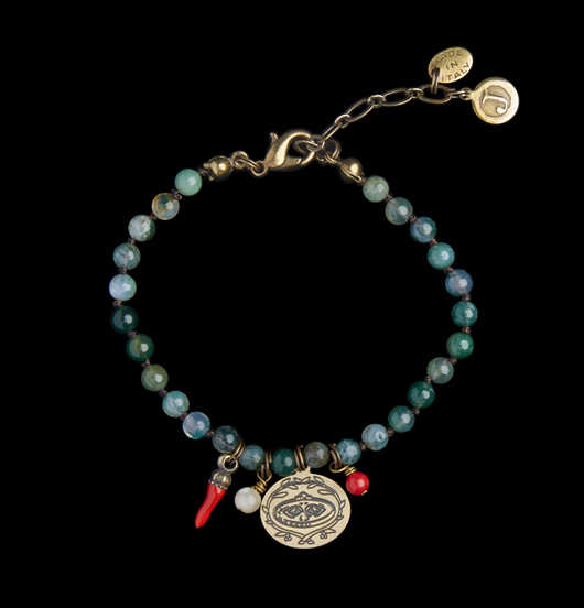 BRACCIALI | Fortuna  | Bracciale agata muschiata 