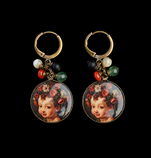 ORECCHINI | Fortuna  | Orecchini con porcellana   