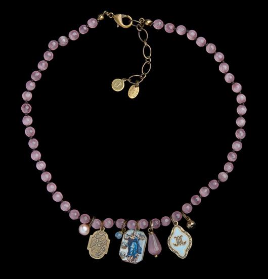 GIROCOLLO | Sacro e Profano | Girocollo giada rosa