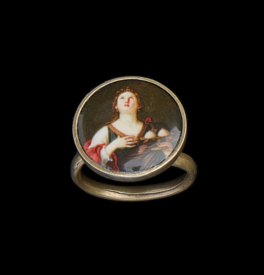 ANELLI | Sacro e Profano | Anello regolabile con porcellana 
