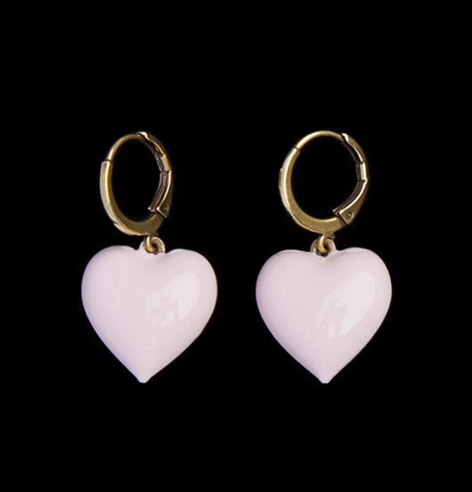 ORECCHINI | Sacro e Profano | Orecchini OTTONE CUORE ROSA 