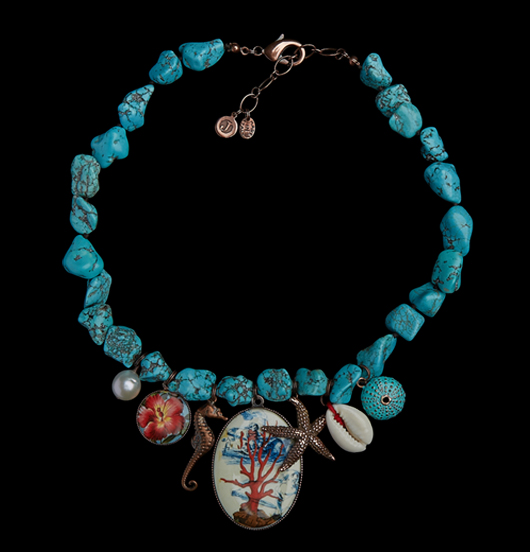 GIROCOLLO | Mare | Girocollo Howlite irregolare 
