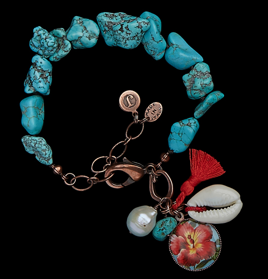 BRACCIALI | Mare | Bracciale Howlite irregolare 