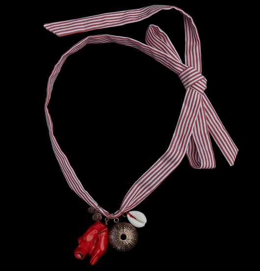 TESSUTO | Mare | Nastro righe rosse verticali