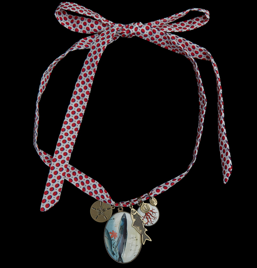 TESSUTO | Mare | Nastro a pois