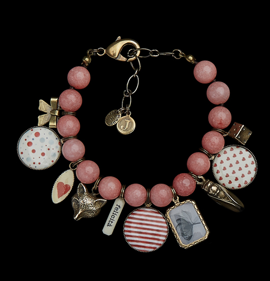 BRACCIALI | Fantasia  | Bracciale Giada Rosa