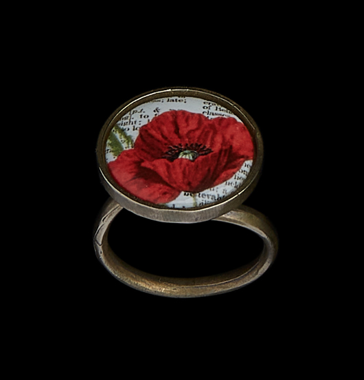 ANELLI | Fantasia  | Anello regolabile con porcellana 