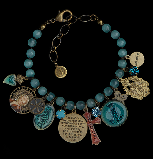 BRACCIALI | Sacro e Profano | Bracciale Giada celeste 