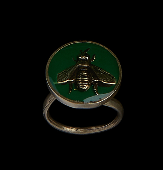 ANELLI | Natura | Anello regolabile ape nera ottone 