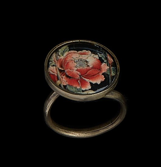ANELLI | Fantasia  | Anello regolabile con porcellana 