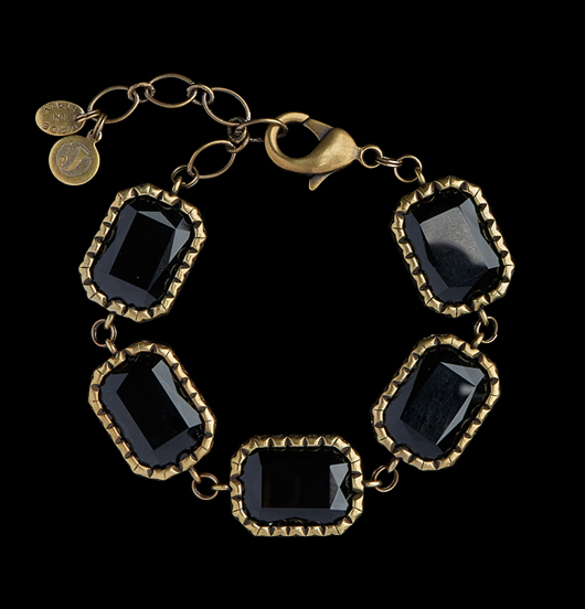 BRACCIALI | Natura | Bracciale cristalli nero